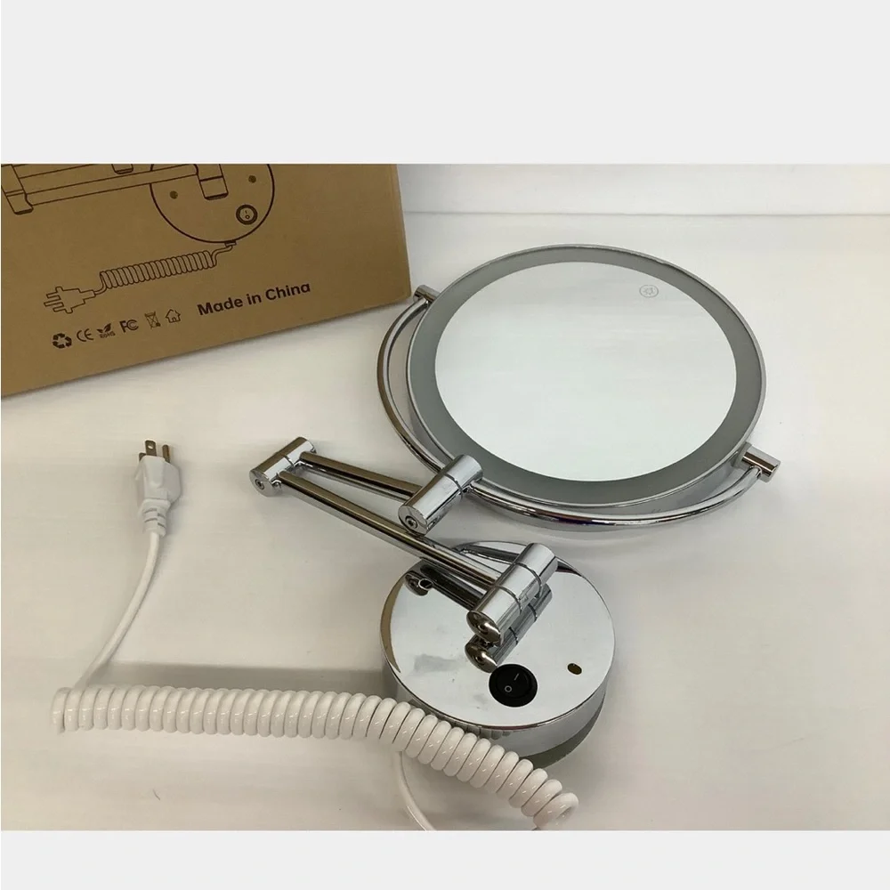 9 inch wall mounted LED makeup mirror